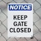 Signmission Keep Gate Closed, 12 in W x Rectangle, Plastic OS-2PACK-NS-P-1218-V-13810 - alternate 3